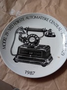 Talerz ozdobny :Model 29 - Pierwsza centrala automatyczna - Risskov - 1987