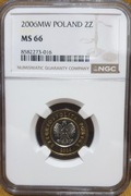 2 złote 2006 ngc ms66