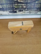 Stary hebel stolarski drewniany – vintage / retro, sygnowany