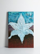 Obraz 50x70cm akrylowy na płótnie lilia kwiat