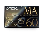 TDK MA 60ET kaseta metal