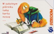 Karty telefoniczne - TP dzieciom - w szkolnym piórniku