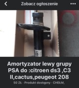 Amortyzator grupa PSA