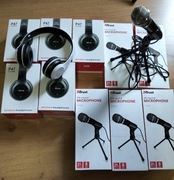 Słuchawki 5 Sztuk + mikrofon 5 sztuk 