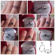 Pierścionek 5w1 pierścionek cyrkonie oczko pierścionek stal cudo okazja 