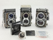 Rolleiflex Rollei 3 sztuki - do naprawy, na części, do kolekcji