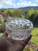 Bombonierka _ cukierniczka _ puzderko kryształowa _ PRL