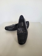 GEOX RESPIRA Mokasyny skóra czarne 38