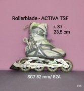 Rolki Rollerblade ACTIVA TFS z bocznym podparciem, 82 mm/82A - r. 37