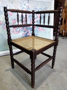 Krzesło narożne narożnikowe z ratanem