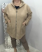 Bukla Plus Size damska na zamek beż