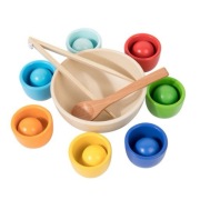 Zabawki Montessori Zabawka sensoryczna Sortowanie kulek 7 kolorów
