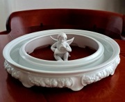 RARYTAS Biala Maria pierscien/blumenkranz i aniolek ELEGANCJA