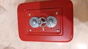 Skarbonka sejf metal na szyfr czerwień 15x11x7,5 cm