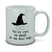 Kubek KTO NIE CZYTA TEN GŁOSUJE NA SAM WIESZ KOGO