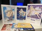 Chobits - zestaw, mangi, twarda oprawa, artbook, pocztówki