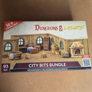 Dungeons & Lasers City Bits Bundle 93 elementy terenu RPG D&D 5E