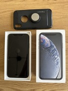 iPhone XR czarny bateria 84% + Spigen