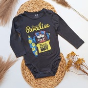 Body szare hm H&M długi rękaw minionki minions minionek bawełna bawełniane 