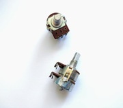 Potencjometr podwójny 2 x 100k B Telpod logarytmiczny NOS