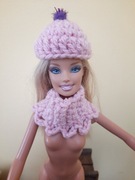 Ubranko dla Barbie czapka + komin