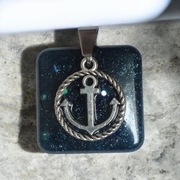 Oryginalny wisiorek zawieszka z kotwicą 