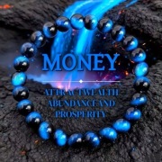 Bransoletka NIEBIESKIE TYGRYSIE OKO – Talizman Sukcesu i Bogactwa | 8mm |