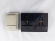 Zestaw starych gniazd telefonicznych (3 szt.)