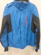 Crivit sport, kurtka narciarska, niebiesko-czarna z odpinanym kapturem