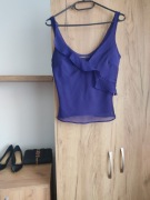 Top na ramiączkach z  falbanką 