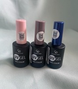 ZESTAW Golden Rose Hybrydowe lakiery do paznokci UV 104 137 138 WYPRZEDAŻ