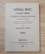 Waga Nazwiska monet u różnych narodów i w różnych wiekach używane reprint