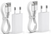 2x Ładowarka do iPhone 5v/1a kabel lightning 1.8 m