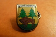 Hajnówka Powiat Herb 2. wersja pin przypinka 