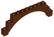 LEGO 2 x 18838 łuk 1x12x3 - brązowy reddish