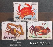 Znaczki fauna:428: kraby - Korea Północna 1990r **