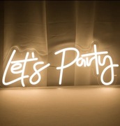 Napis let’s Party LED