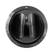 Pokrętło regulacji temperatury czarne w piekarniku kuchni MASTERCOOK