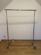 Wieszak stojący na ubrania duży rozkładany sklepowy 190x220cm