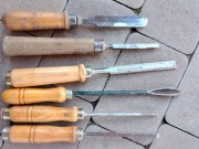 Zestaw starych dłut 6 sztuk 