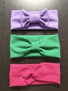 Zestaw 3 opasek niemowlęcych handmade 42–52 cm elastyczne