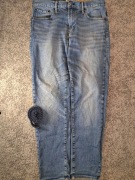 Spodnie jeansowe męskie. Gap 1969 athletic 30x30 z paskiem