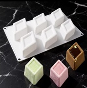 Kształt ROMBU 6wn forma silikonowa 29*17*3.8 do Pieczenia Monoporcje Musów 