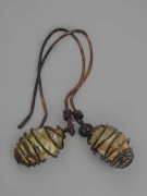 Cytryn...Kolczyki handmade z czystej miedzi i cytrynów