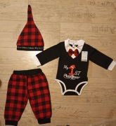 Trzy częściowy Świąteczny komplet 