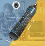 Wkrętak akumulatorowy śrubokręt elektryczny  3.7V Zestaw 105 elementów