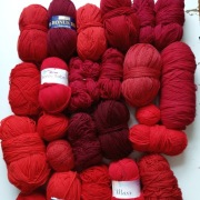 Czerwona Włóczka Zestaw 2,2kg Tylko 2,7zł/50gr