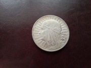 10 zł Głowa 1933 rok srebro bardzo ładna 