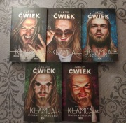 Jakub Ćwiek - Kłamca - pięć książek z serii, stan VG+