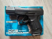 Wiatrówka pistolet Walther P99 Dao blow back metal kulki BB 6mm CO2 spray